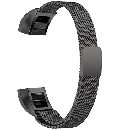 

Stainless Steel Magnet Wrist Strap for FITBIT Alta,Size: Large, 170-236mm (Black)