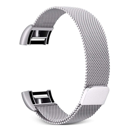 

Smart Watch Stainless Steel Wrist Strap Watchband for FITBIT Charge 2, Size: L(Silver)