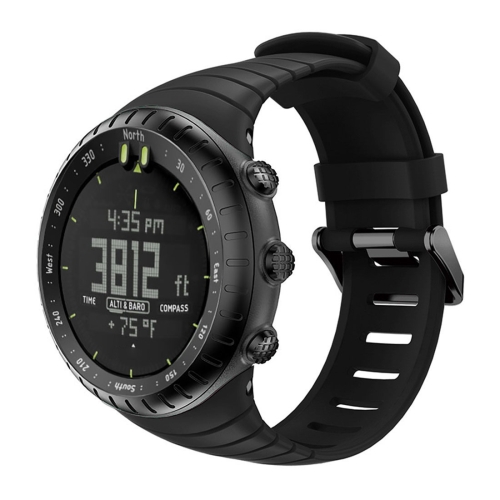 

Smart Watch Silicone Wrist Strap Watchband for Suunto Core(Black)