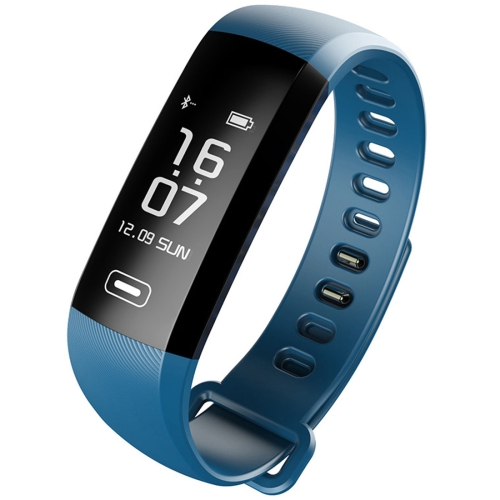 

R5 MAX 0.96 inch OLED Touch Screen Display Bluetooth Smart Bracelet, IP67 Waterproof, Support Pedometer / Real-time Heart Rate Monitor / Blood Press Monitor / Blood Oxygen Monitor / Bluetooth Camera / Weather, Compatible with Android and iOS Phones(Blue)