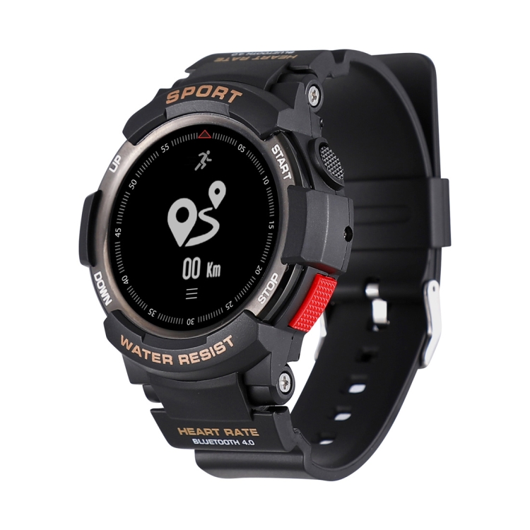 

F6 0.96inch IP68 Waterproof Smartwatch Bluetooth 4.0, Support Incoming Call Reminder / Heart Rate Detection / Sleep Monitoring(Black)