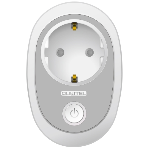 

OUKITEL P2 3680W 100-240V Wi-Fi 2.4GHz APP Remote Timing WiFi Smart Socket, EU Plug(Grey)