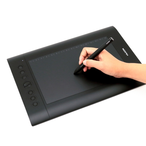 

HUION H610Pro (8192) 5080LPI Professional Art USB Graphics Drawing Tablet for Windows / Mac OS, with Rechargeable Pen