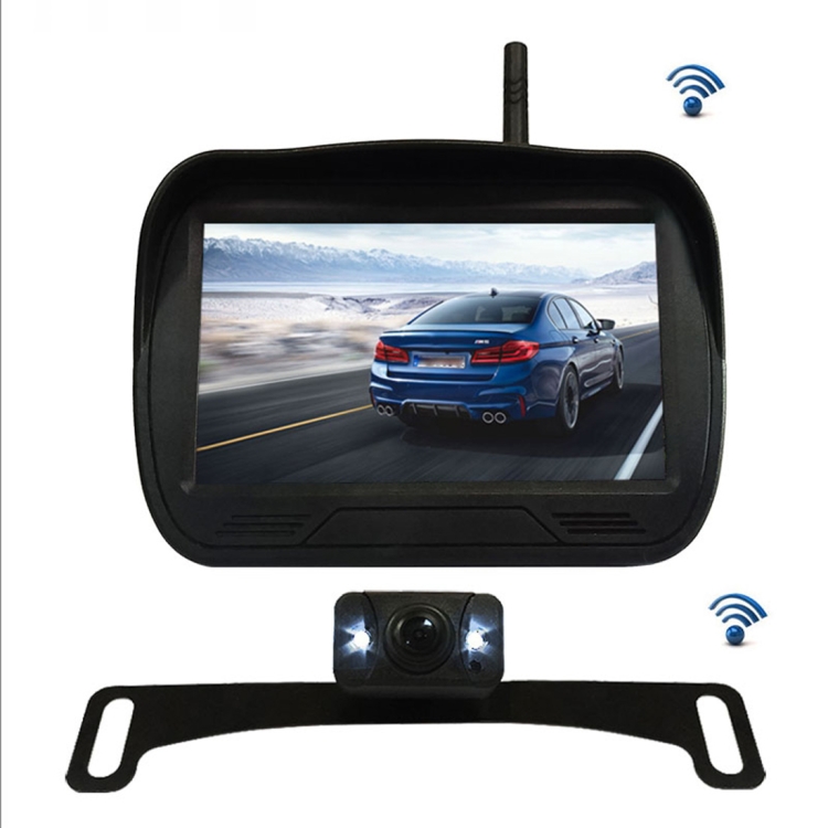

WX4301D 4.3 inch Digital Wireless Set Car Rear View Camera for Security Backup Parking, IP67 Waterproof, Wide Viewing Angle: 170 Degree