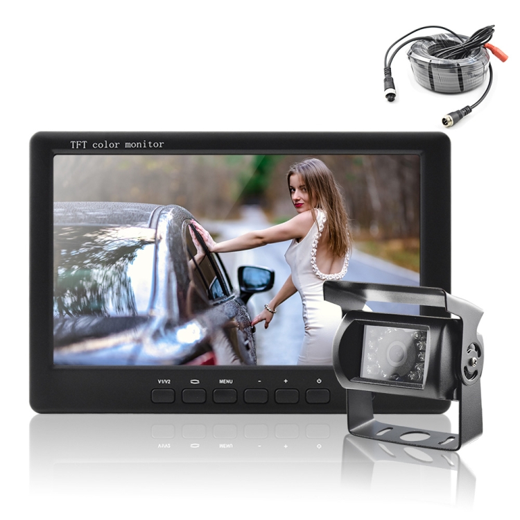 

T2027 7 inch HD Night Vision Car Rear View Backup Single Cameras Rearview Monitor