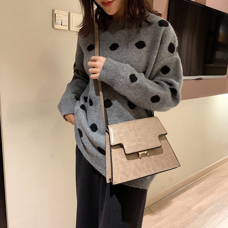 

Casual PU Shoulder Bag Ladies Handbag Messenger Bag (Khaki)