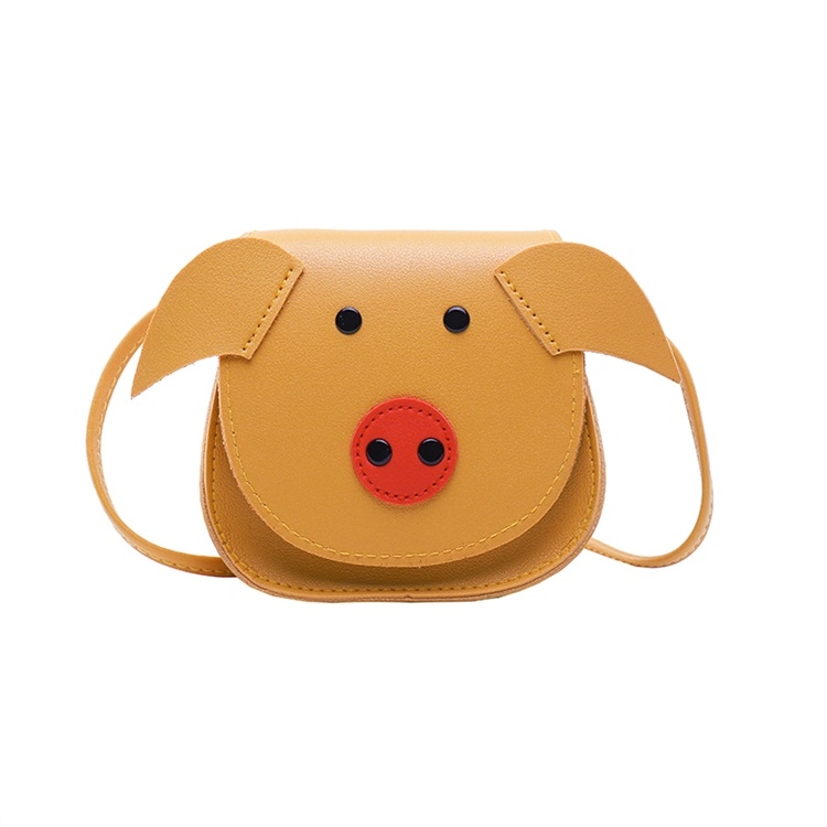 

Pig Shape Leisure Fashion PU Leather Slant Shoulder Bag(Yellow)