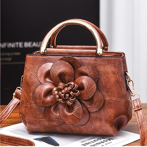 

Leisure Fashion PU Slant Shoulder Bag Handbag(Brown)