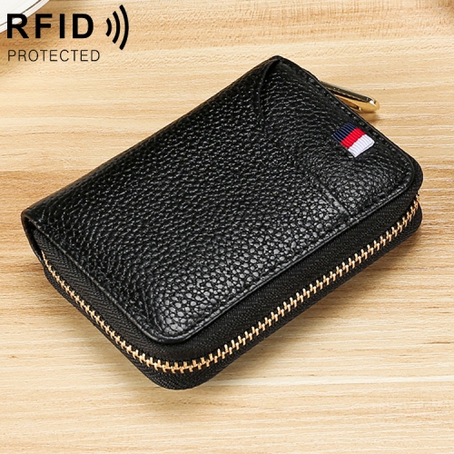 

KB151 Multi-card Anti-magnetic RFID Organ Card Package Ladies Wallet (Black)