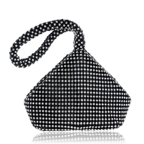 

Women Fashion Banquet Party Diamond Handbag(Black)