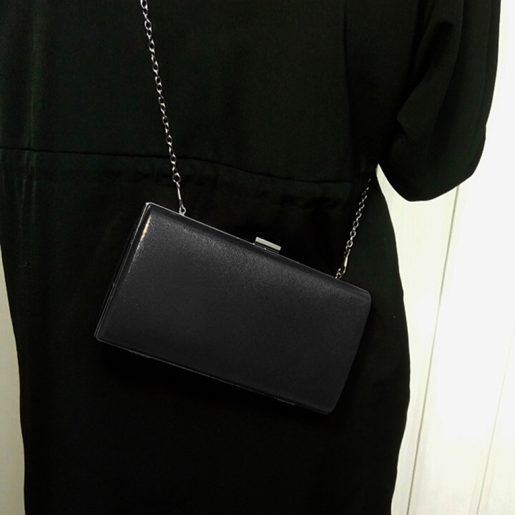 

Women Fashion Banquet Party Square Handbag Single Shoulder Crossbody Bag (Black)