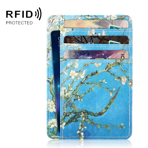 

Antimagnetic RFID Multifunction Card Pack Apricot Flower edition