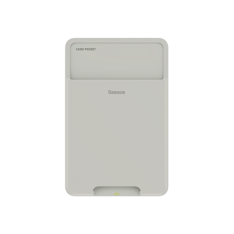 

Baseus Mobile Phone Back Stick Silicone Card Bag(Light Grey)