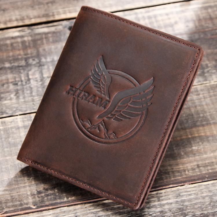 

H-iram H1026 Multi-function RFID Retro Crazy Horse Leather Coin Purse Card Bag Wallet (Coffee)