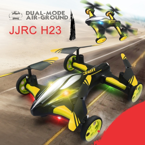 

JJR/C H23 Flying & Car Headless Mode 2.4GHz 6 Axis Drone RC Quadcopter with Remote Control(Yellow)
