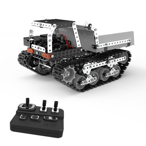 

MoFun SW(RC)-007 2.4G Wireless Remote Control 10-channel Dump Truck Children DIY Stainless Steel Assembled Toy