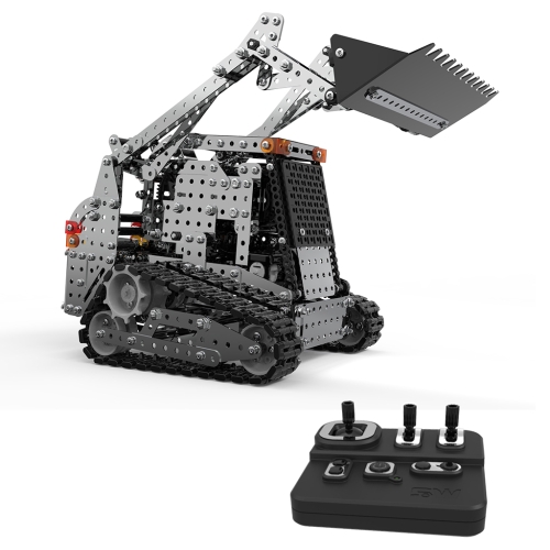 

MoFun SW(RC)-008 2.4G Wireless Remote Control 10-channel Caterpillar Forklift Children DIY Stainless Steel Assembled Toy