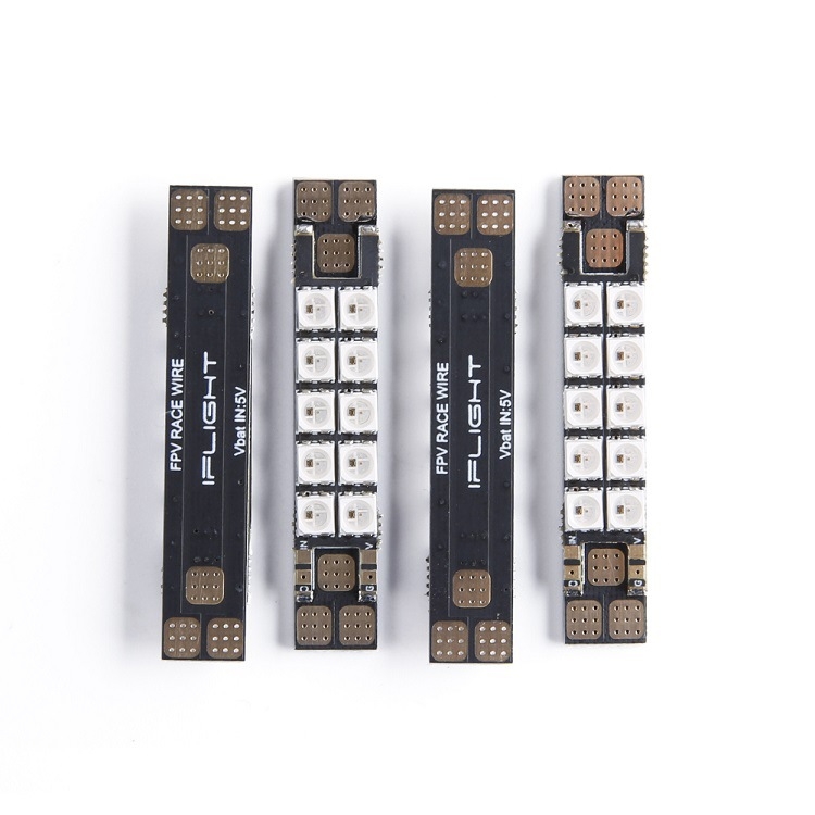 

4 PCS / Set iFlight 8x45mm 40A PDB RGB Multi-colors Led Strips Race Wire for Flight Controller RC Drone FPV Racing Accessory