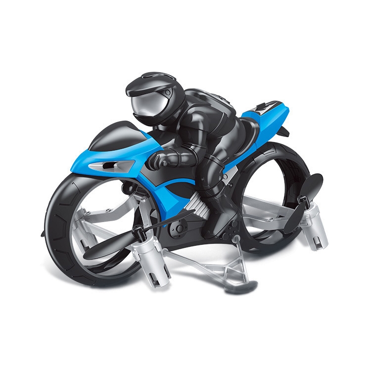 

S73 2 in 1 Motorcycle Aircraft Remote Control Flying Toy (Blue)