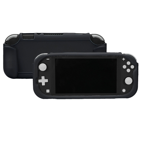 

For Nintendo Switch Lite Pure Color Shockproof Silicone Case (Black)