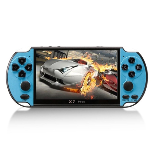 

X7 Plus Retro Classic Games Handheld Game Console with 5.1 inch HD Screen & 8G Memory, Support MP4 / ebook / Photograph Function (Blue)