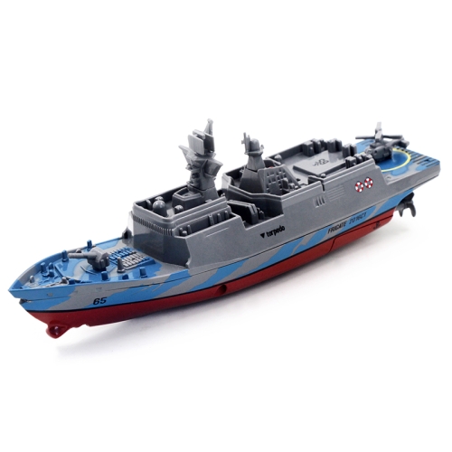 

3319 4-Channel 2.4Ghz Radio Control Racing Boat Electric RC Speedboat Frigate Kids Toy with Remote Controller(Grey)