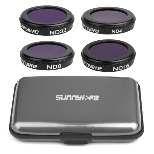 

Sunnylife 4 in 1 HD ND4 + ND8 + ND16 + ND32 Lens Filter Kit for DJI Mavic 2 Pro / Zoom