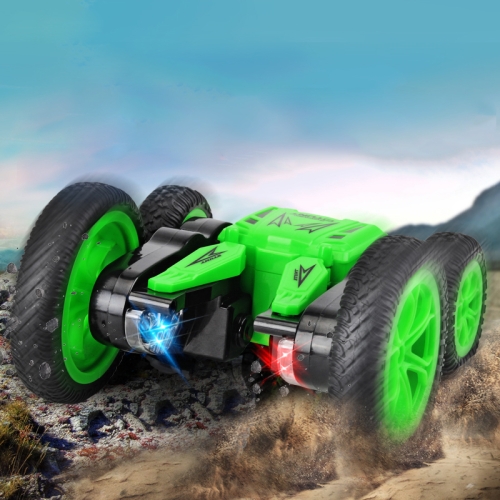 

JJR/C Q71 2.4Ghz Double-sided Drive Stunt Remote Control Tumbling Truck Vehicle Toy (Green)