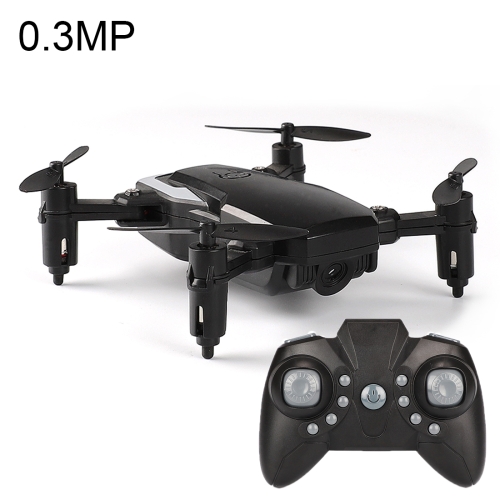 

LF606 Wifi FPV Mini Quadcopter Foldable RC Drone with 0.3MP Camera & Remote Control, One Battery, Support One Key Take-off / Landing, One Key Return, Headless Mode, Altitude Hold Mode(Black)