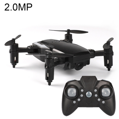 

LF606 Wifi FPV Mini Quadcopter Foldable RC Drone with 2.0MP Camera & Remote Control, One Battery, Support One Key Take-off / Landing, One Key Return, Headless Mode, Altitude Hold Mode(Black)