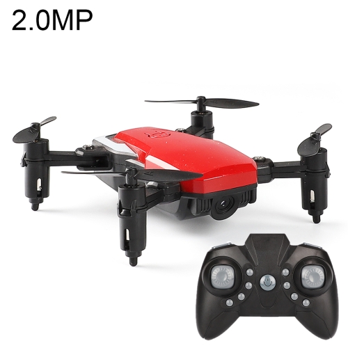 

LF606 Wifi FPV Mini Quadcopter Foldable RC Drone with 2.0MP Camera & Remote Control, One Battery, Support One Key Take-off / Landing, One Key Return, Headless Mode, Altitude Hold Mode(Red)