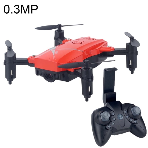 

LF602 Mini Quadcopter Foldable RC Drone with 0.3MP Camera, One Battery, Support Forwards & Backwards, 360 Degrees Rotating, Altitude Hold Mode(Red)