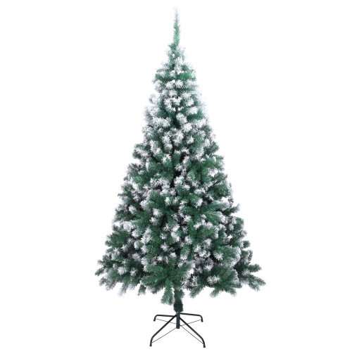 

[US Warehouse] 7FT Indoor Outdoor Christmas Holiday Decoration Spray White PVC Christmas Tree with 870 Branches