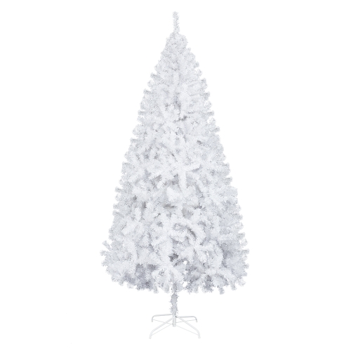 

[US Warehouse] 7FT Indoor Outdoor Christmas Holiday Decoration Iron Leg White Christmas Tree with 950 Branches