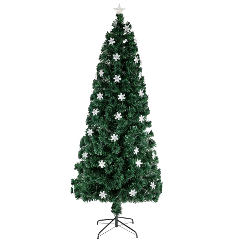 

[US Warehouse] 6FT Indoor Outdoor Christmas Holiday Decoration Small Light Fiber Optic Christmas Tree with 230 Branches