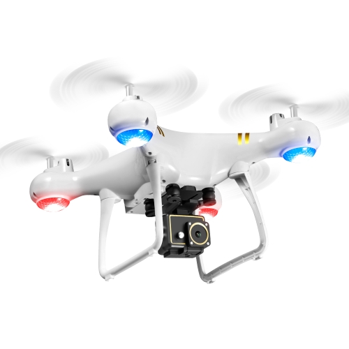 

LSRC LF608 Pro 2.4G Wifi FPV 4K HD Dual Camera RC Drone Quadcopter, Dual Camera (White)