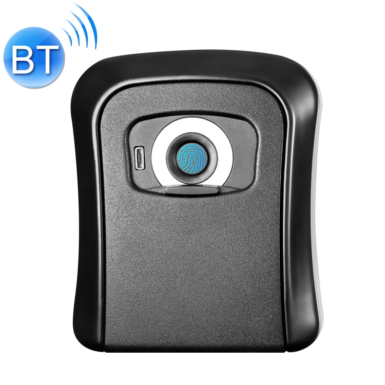

B0X01 Micro USB Charging Bluetooth + Fingerprint Door Wall-mounted Key Storage Box Key Safety Box