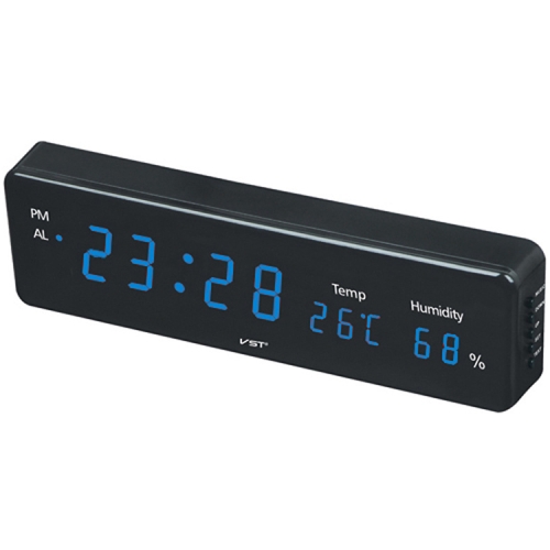 

Combinatorial Alarm Clock Practical Digital Hanging Dual-purpose LED Clock (Blue)