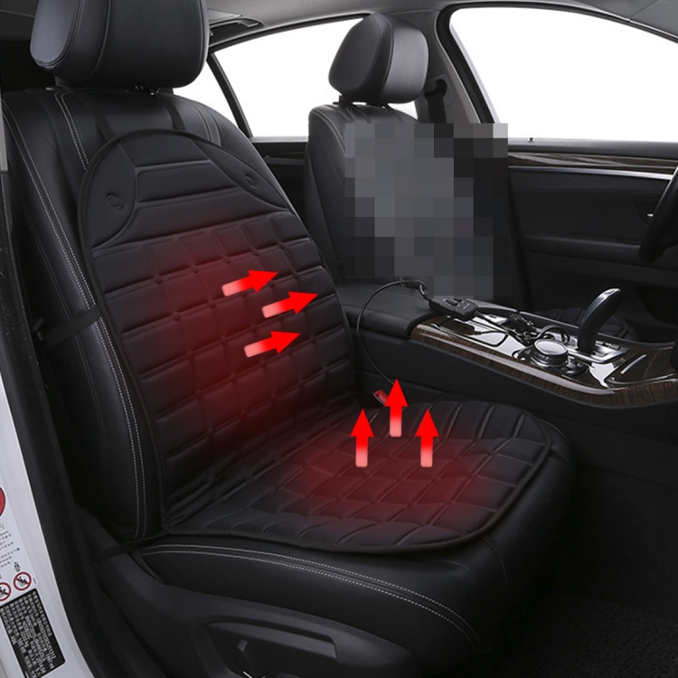 

12V Heated Car Seat Cushion Cover Seat Heater Warmer Winter Car Cushion Car Driver Heated Seat Cushion(Black)