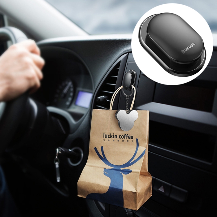 

Baseus ACGGBK-01 4 in 1 Car Small Shell Shape ABS Stick Hook