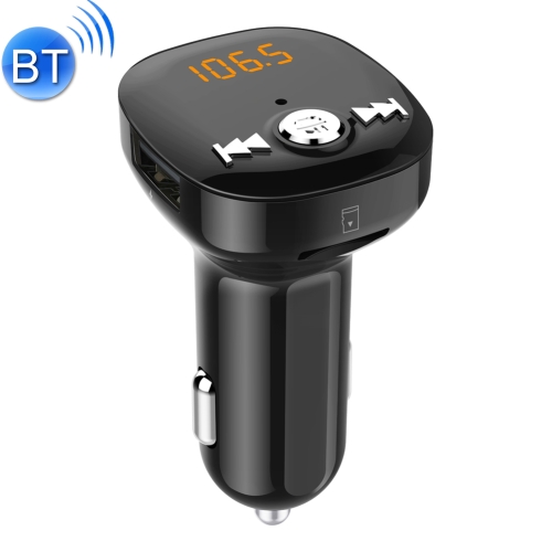 

BC40 Dual USB Charging Bluetooth FM Transmitter MP3 Music Player Car Kit, Support Hands-Free Call & TF Card & U Disk