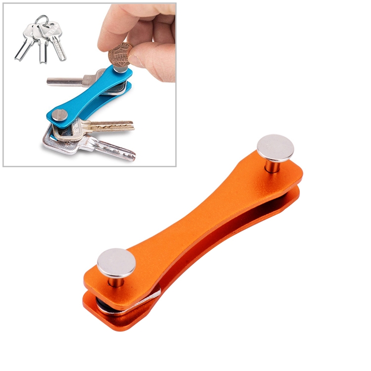 

Portable Metal Key Storage Clip (Orange)