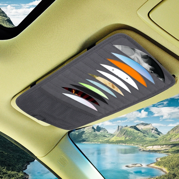 

Car Visor CD DVD Disk Card Case Holder Clipper Bag Hold for 12PCS Disks(Black)