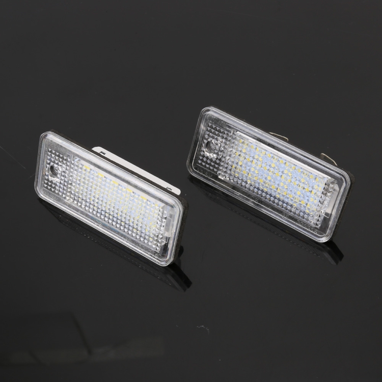 

2 PCS License Plate Light with 18 SMD-3528 Lamps for Audi