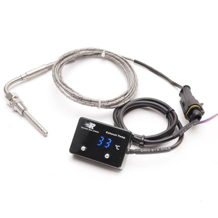 

CNSPEED Car Tail Gas Digital Display Thermometer with Sensor P-ETM-01(Blue)