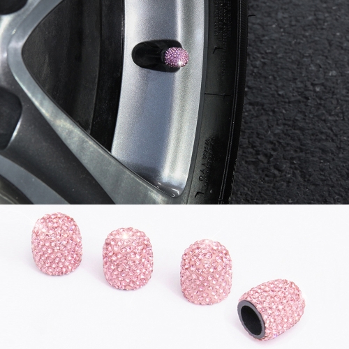 pink tire valve caps