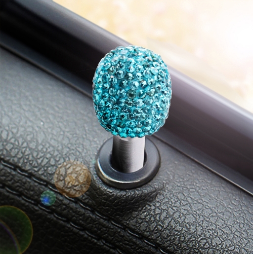 

Crystal Car Aluminium Alloy Door Lock Modified Decoration (Lake Blue)