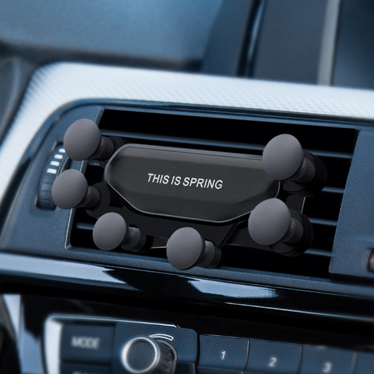 

TikTok Car Deformed Clip-on Air Outlet Gravity Phone Bracket (Black)