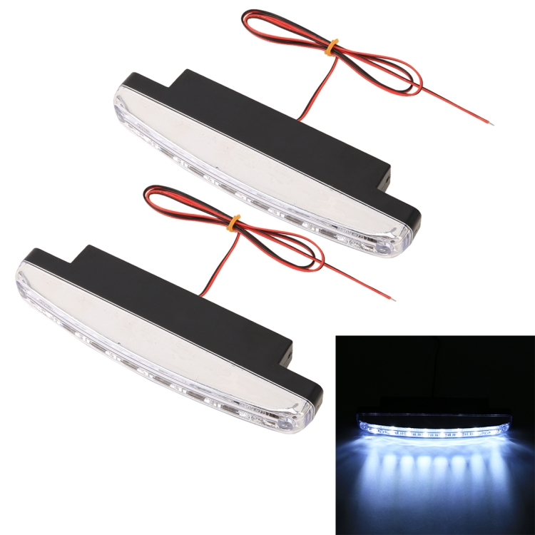 

1 Pair DC9-16V 2W 120LM 7000K 8 SMD-5050-LEDs Circular Car DRL&Turn Light