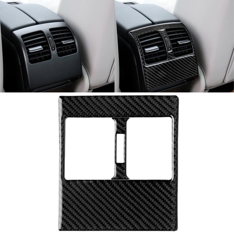 

Car Carbon Fiber Rear Air Outlet Panel Decorative Sticker for Mercedes-Benz W204 2007-2013